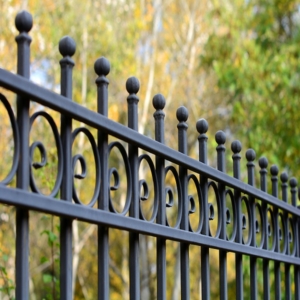 Pinnacle Fencing|Image,Of,A,Beautiful,Decorative,Cast,Iron,Wrought,Fence,With